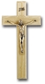 11-Inch Oak & Museum Gold Giglio Crucifix