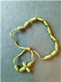 Green Knotted Cord Rosary Bracelet