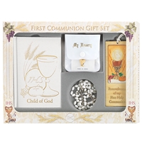 Blessed Occasion White 6-Piece Deluxe Communion Gift Set