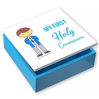 First Holy Communion Boy's Keepsake Box