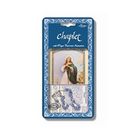 Blue Glass Immaculate Conception Chaplet