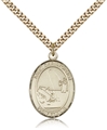 Fishing Gold Filled Sports Medal