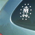 Miraculous Medal Car Decal - Reverse Side