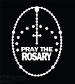 Pray the Rosary Car Decal