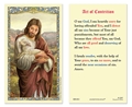 Act of Contrition Laminated Holy Card