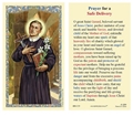 Prayer for Safe Delivery - St. Gerard Laminated Prayer Card