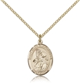 St Gabriel Archangel Gold Filled Medal