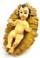 4-Inch Removable Infant Jesus with Crib - Resin
