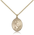 St Amelia Gold Filled Medal