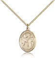 St Columbanus Gold Filled Medal