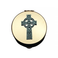 Brass Pyx - Celtic Cross - Large