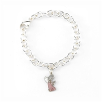 Sterling Silver Bracelet Chain with Angel