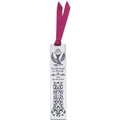 Pewter Confirmation Bookmark with Ribbon