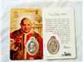 St. John XXIII Prayer Card with Medal