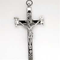 Metal Bound Crucifix - La Salette - "Hammer & Pincers"