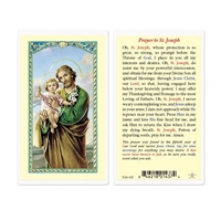 Saint Joseph - 50th Year Our Lord Laminated Prayer Card
