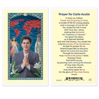Prayer for Carlo Acutis Laminated Prayer Card
