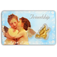 Friendship Laminated Prayer Card with Medal