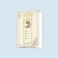 First Communion Remembrance Card - English