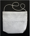 First Communion Cotton and Lace Purse