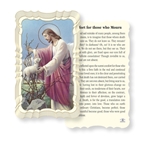 Comfort for Mourners Linen Prayer Card
