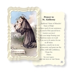 Prayer to St Anthony Linen Prayer Card