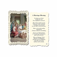 Marriage Blessing Linen Prayer Card
