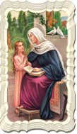 St Anne Linen Prayer Card