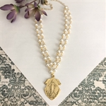 Vintage Inspired 2-Strand Faux Pearl Necklace, Gretchen