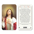 Prayer to the Sacred Heart Plastic Prayer Card