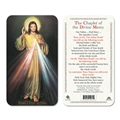 Chaplet of Divine Mercy Plastic Prayer Card