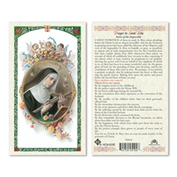 Saint Rita Laminated Prayer Card