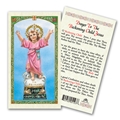 The Beckoning Child Jesus - Divino Niño Laminated Prayer Card