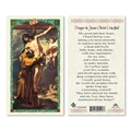 Prayer to Jesus Crucified Laminated Prayer Card
