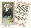 Saint Catherine Laboure Laminated Prayer card