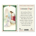 Girl's Communion Laminated Prayer Card Eucharist