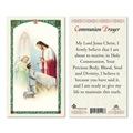 Boy's Communion Laminated Prayer Card Eucharist