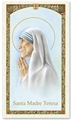 Oracion a la Santa Madre Teresa Laminated Prayer Card