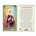 Saint John Neumann Laminated Prayer Card