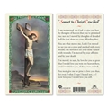 Crucifixion Sonnet to Christ Crucified Laminated Prayer Card