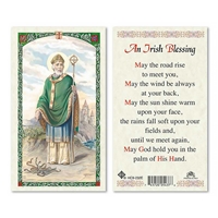 Saint Patrick Irish Blessing Laminated Prayer Card