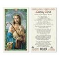 Good Shepherd Learning Christ Laminated Prayer Card
