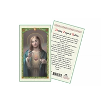 Sacred Heart of Jesus - Healing Prayer at Bedtime Laminated Prayer Card