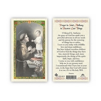 Saint Anthony Prayer for the Recovery of Lost Things Laminated Prayer Card