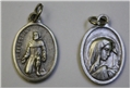 St. Peregrine Oxidized Medal