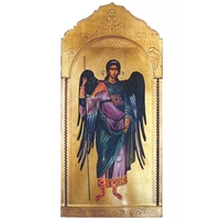 Archangel Michael Florentine Plaque - 21 x 45-Inch