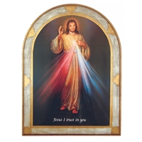 Divine Mercy Florentine Plaque - 23 x 31-Inch