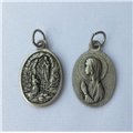 St. Bernadette Oxidized Medal