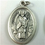 St. Patrick & St. Bridget Inexpensive Oxidized Medal