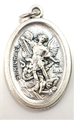 St. Michael Oxidized Medal